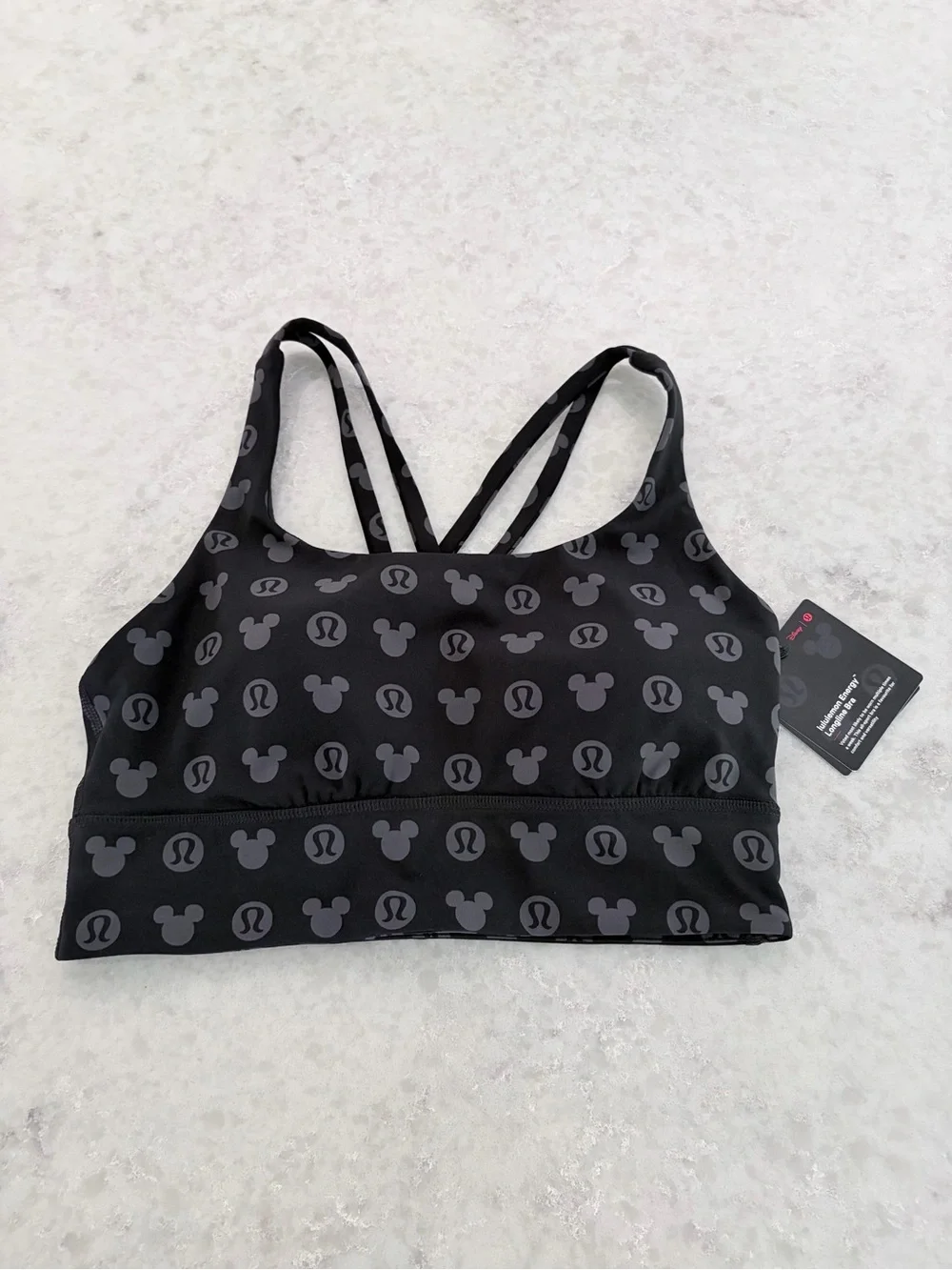 Disney x Lululemon Bra in Black - Size 6 NWT